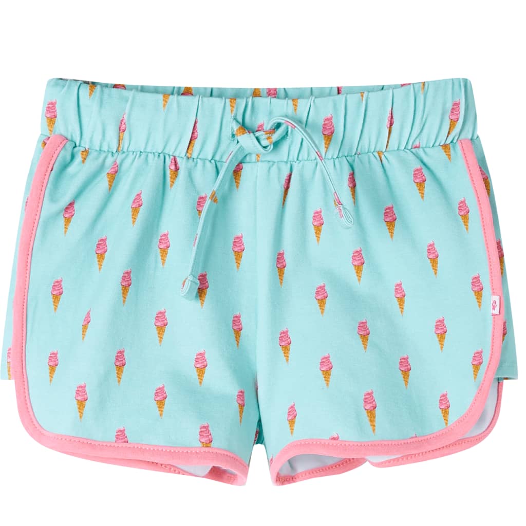 Vidaxl kindershorts met trekkoord 104 lichtmintkleurig