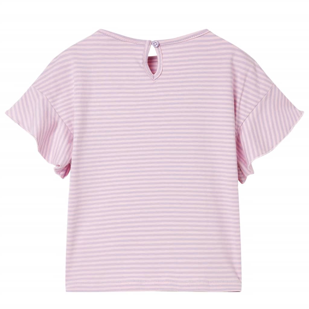 Vidaxl kindershirt met mouwen met ruches 116 lila