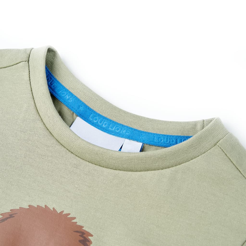 Vidaxl kindershirt met korte mouwen 116 lichtkakikleurig