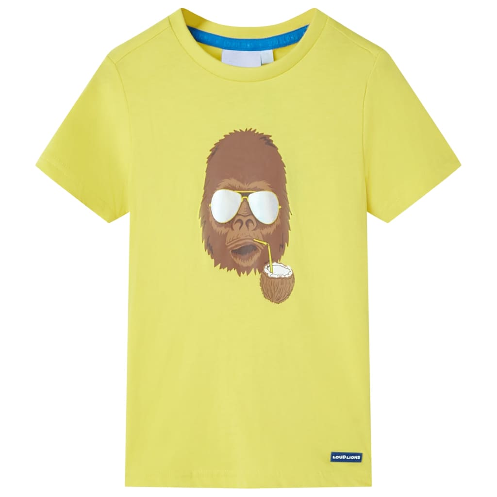 Vidaxl kindershirt met korte mouwen 140 geel