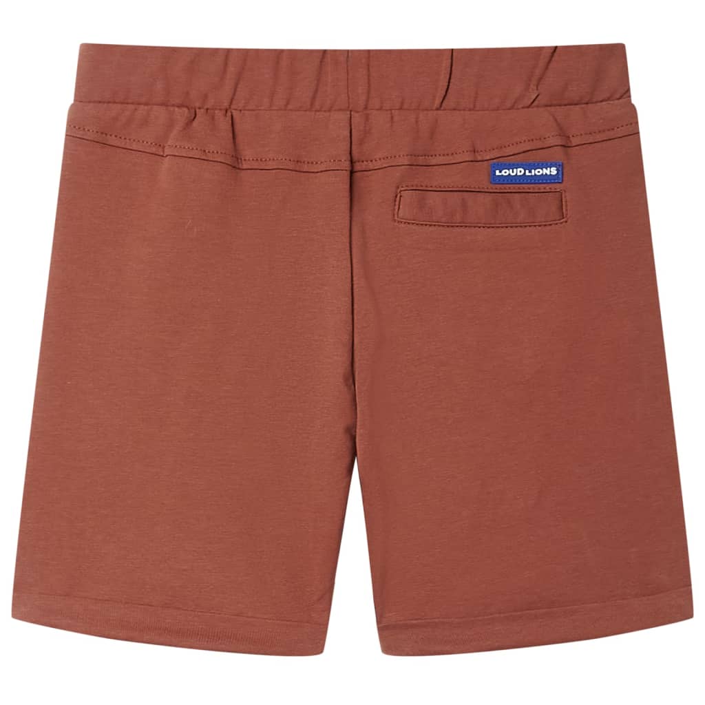 VidaXL Kindershort met trekkoord 116 bruin