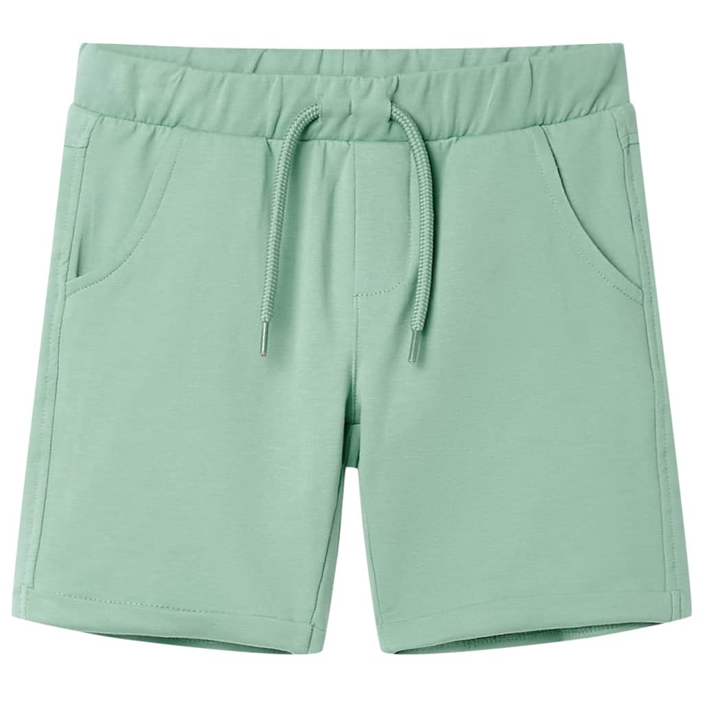 VidaXL Kindershort met trekkoord 116 lichtkaki