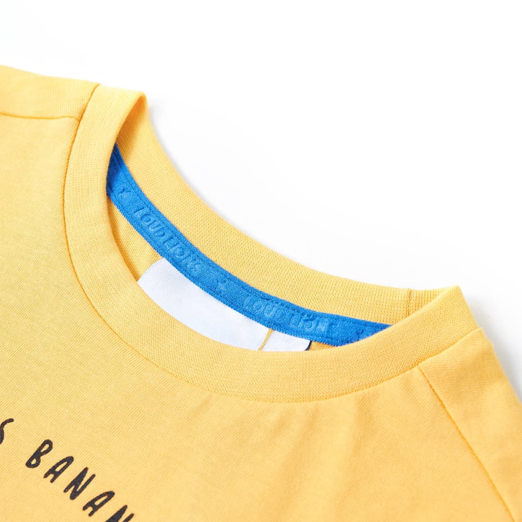 Vidaxl kindershirt 92 lichtokerkleurig