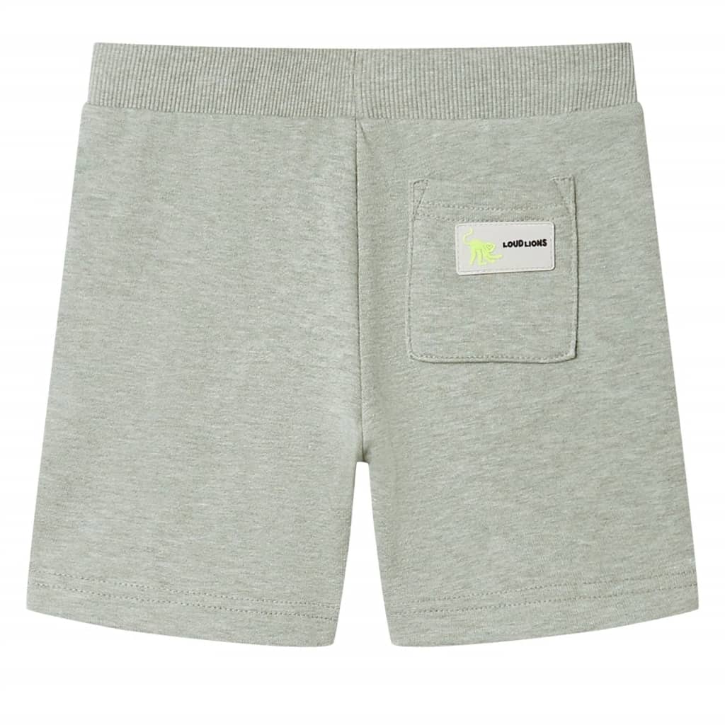 Vidaxl kindershorts met trekkoord 128 gemêleerd lichtkakikleurig