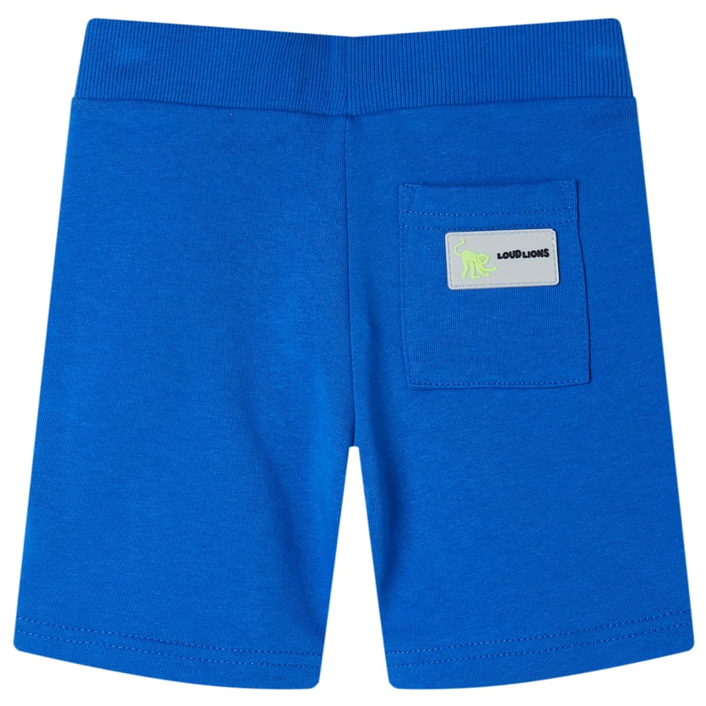 Vidaxl kindershort met trekkoord 116 blauw