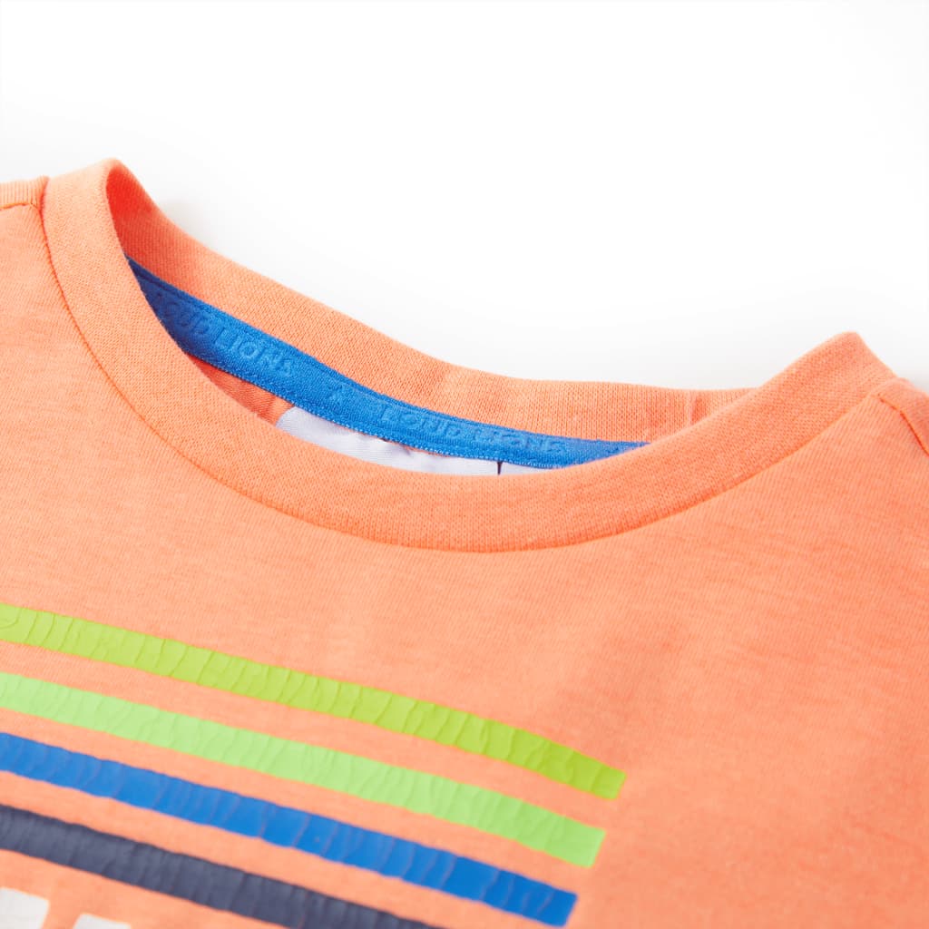 VidaXL Kindershirt 140 neon oranje