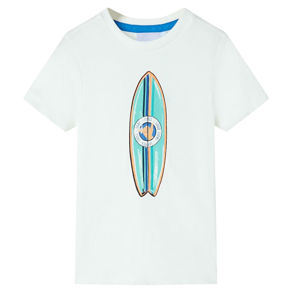 Vidaxl kindershirt met korte mouwen 128 ecru