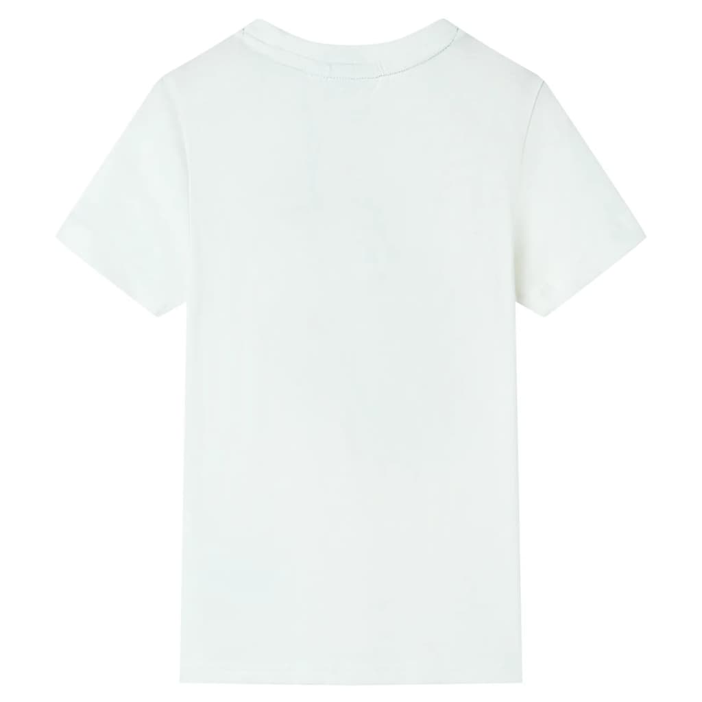 Vidaxl kindershirt met korte mouwen 128 ecru