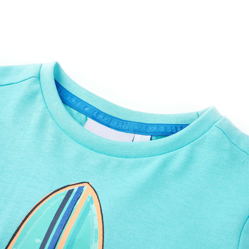 Vidaxl kindershirt met korte mouwen 116 zeeblauw