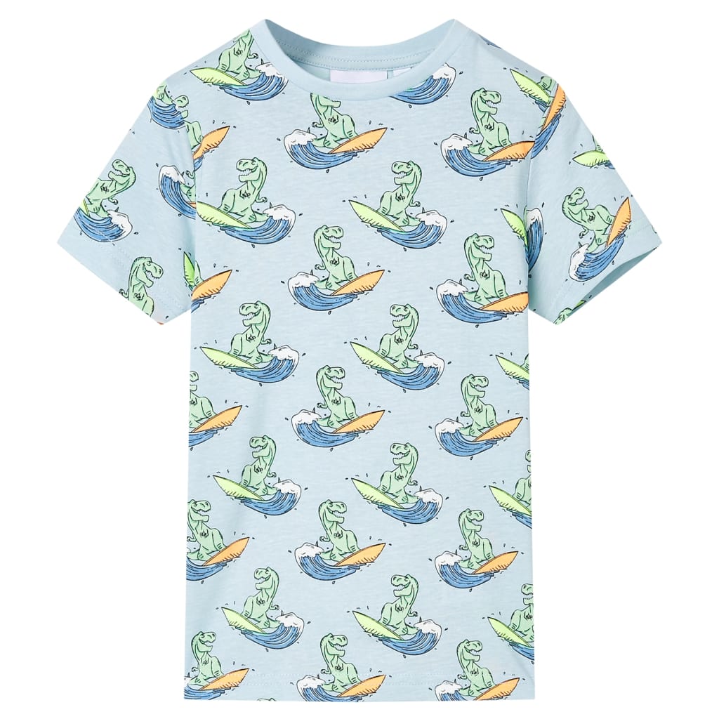 Vidaxl kinderpyjama met korte mouwen 104 lichtblauw