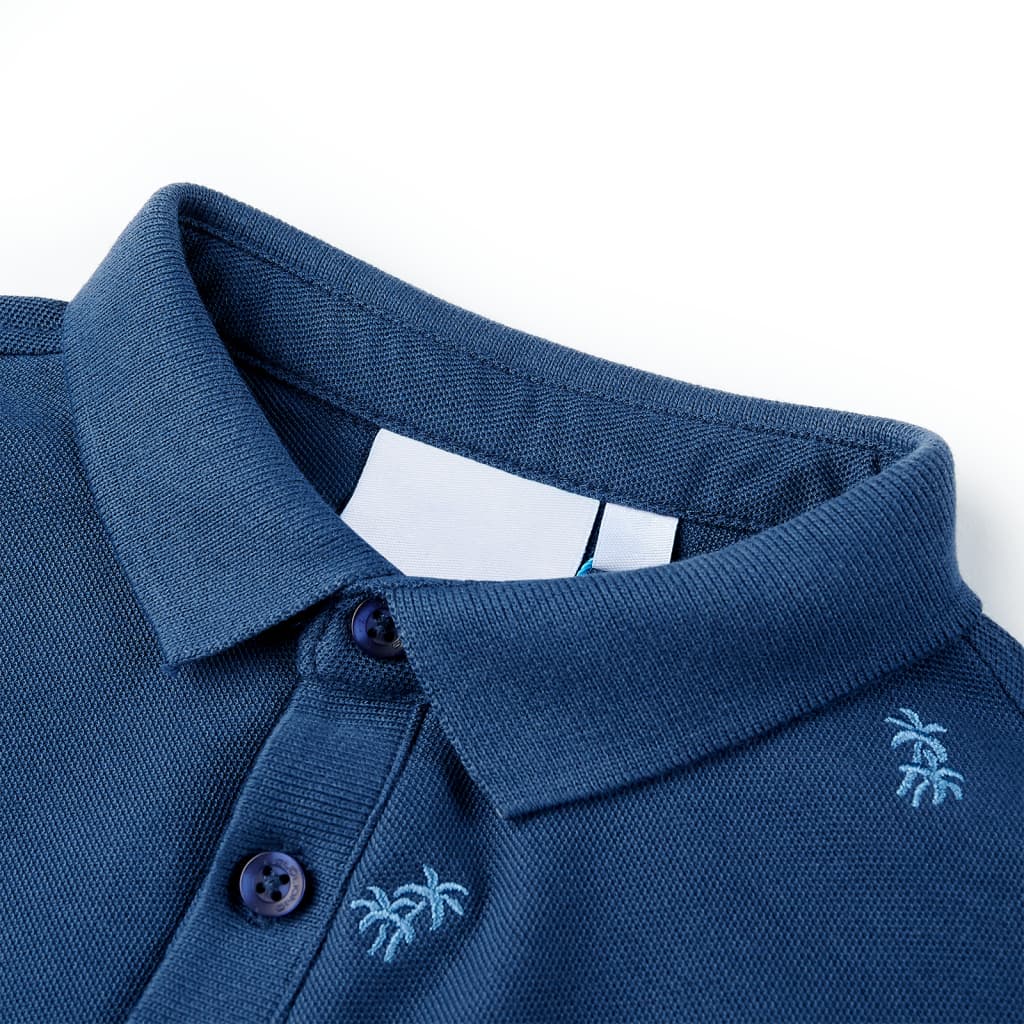 Vidaxl kinderpoloshirt 104 donkerblauw