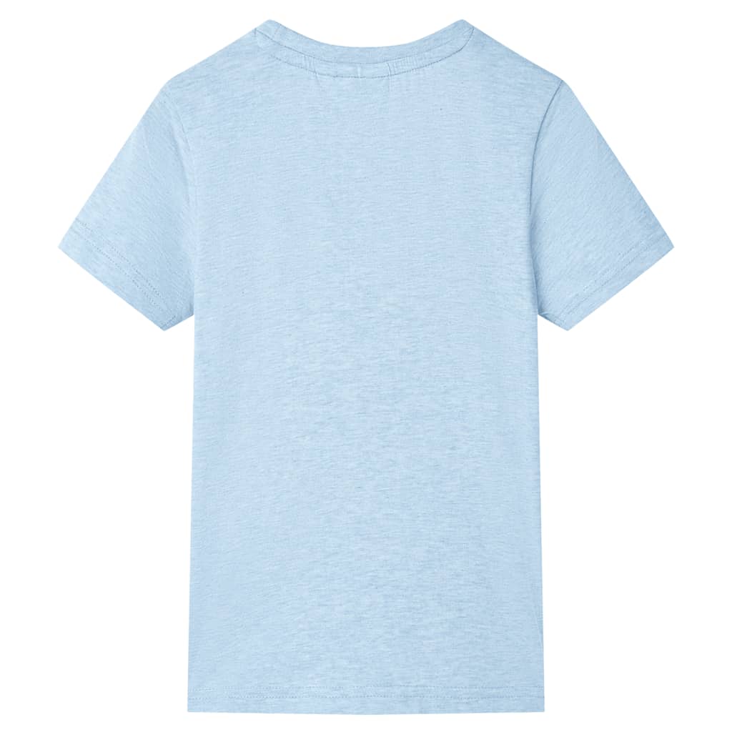 Vidaxl kindershirt 128 gemêleerd zachtblauw