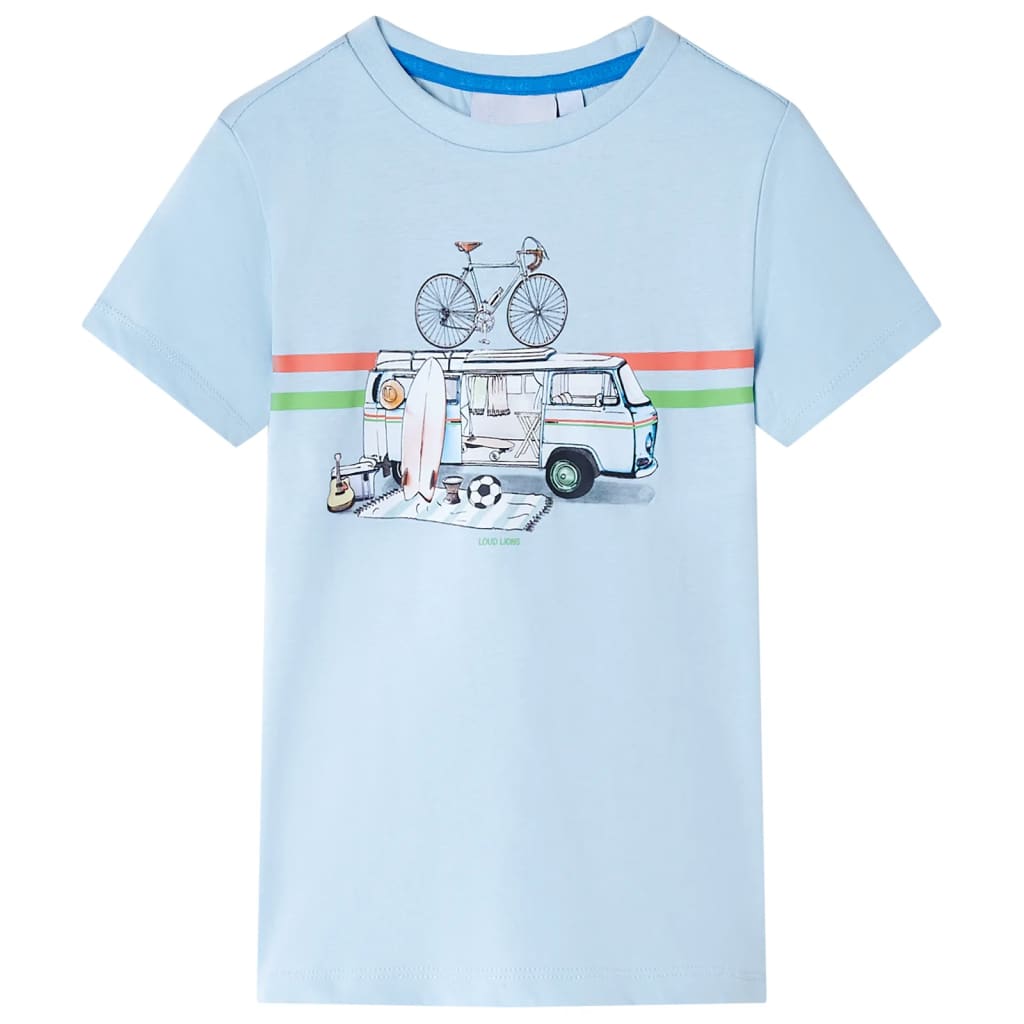 Vidaxl kindershirt 140 lichtblauw