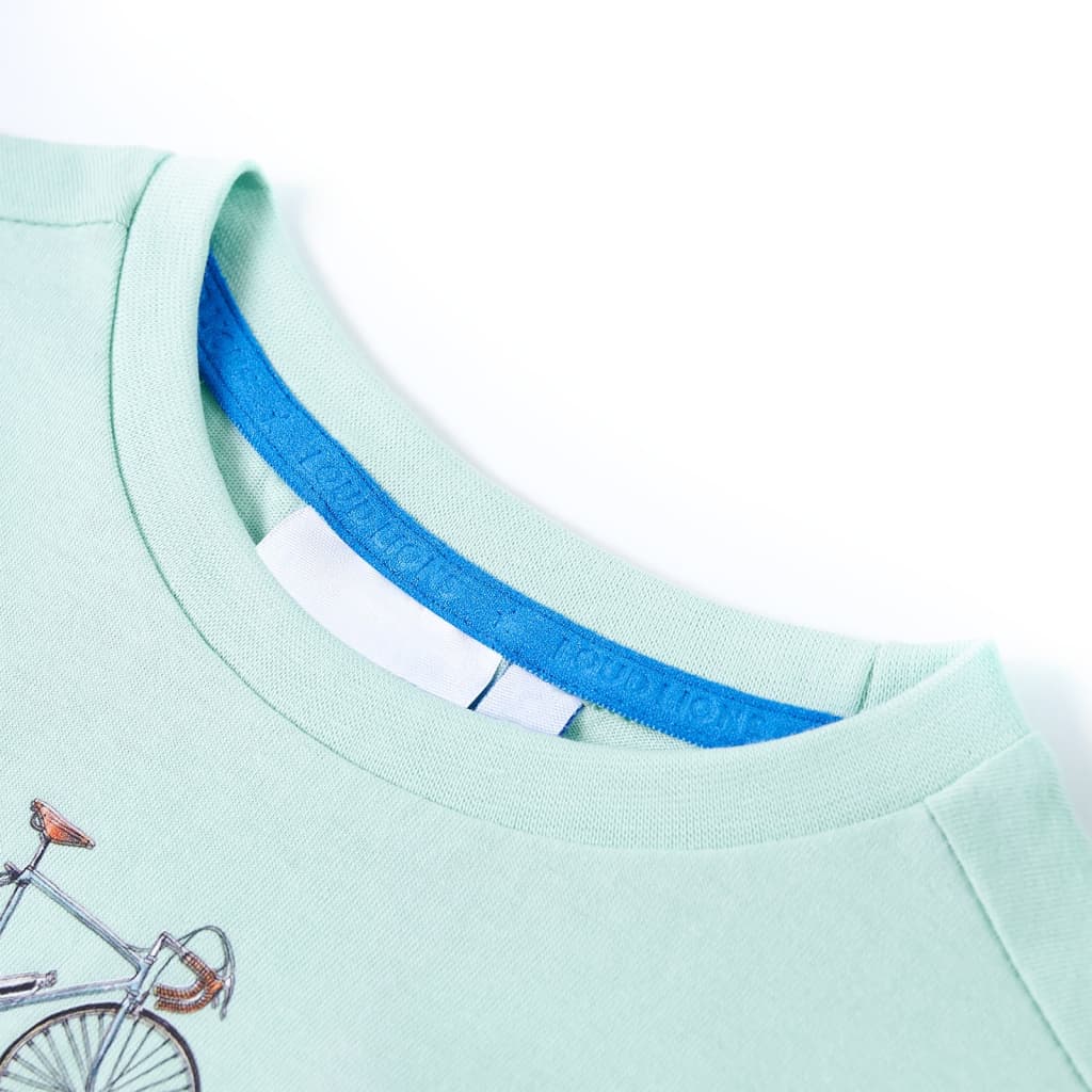 Vidaxl kindershirt 128 lichtmint