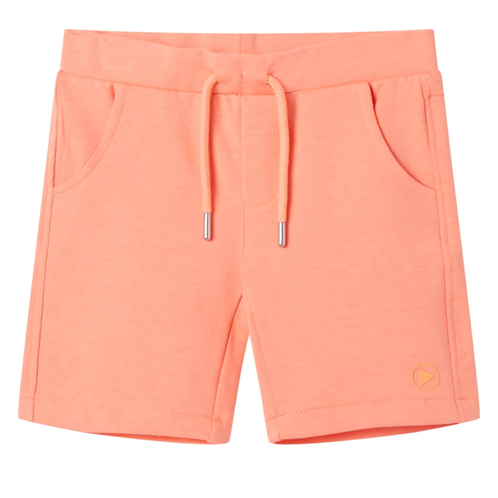 Vidaxl kindershorts met trekkoord 128 neonoranje