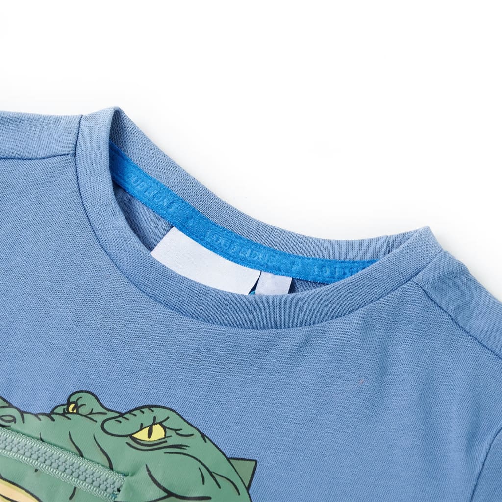 VidaXL Kindershirt 140 middenblauw