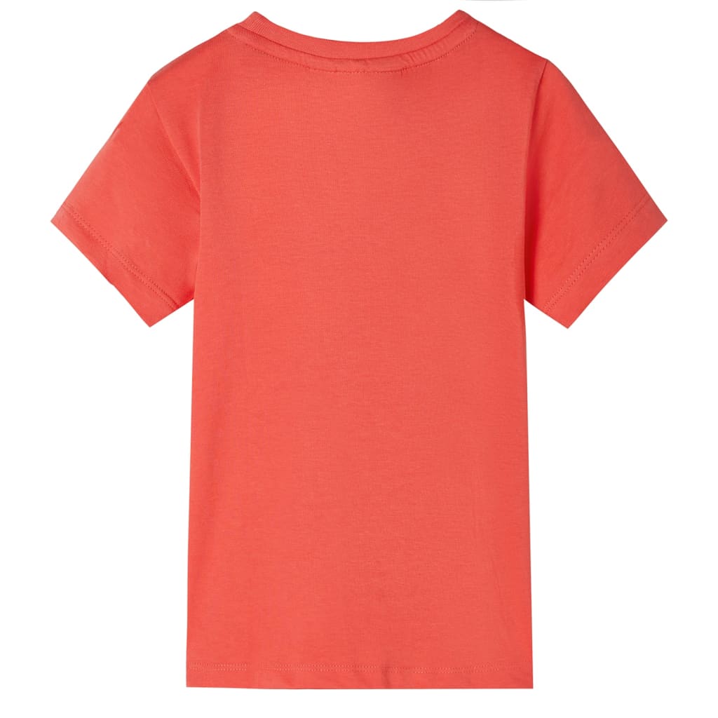 Vidaxl kindershirt met korte mouwen 128 lichtrood