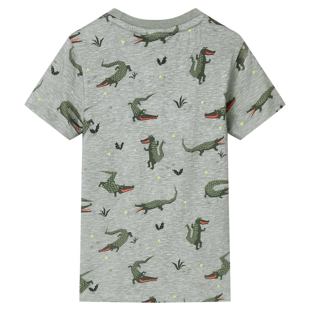 Vidaxl kindershirt 104 gemêleerd lichtkaki