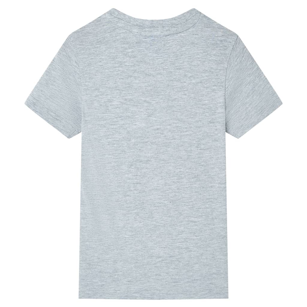 Vidaxl kindershirt met korte mouwen 140 grijs