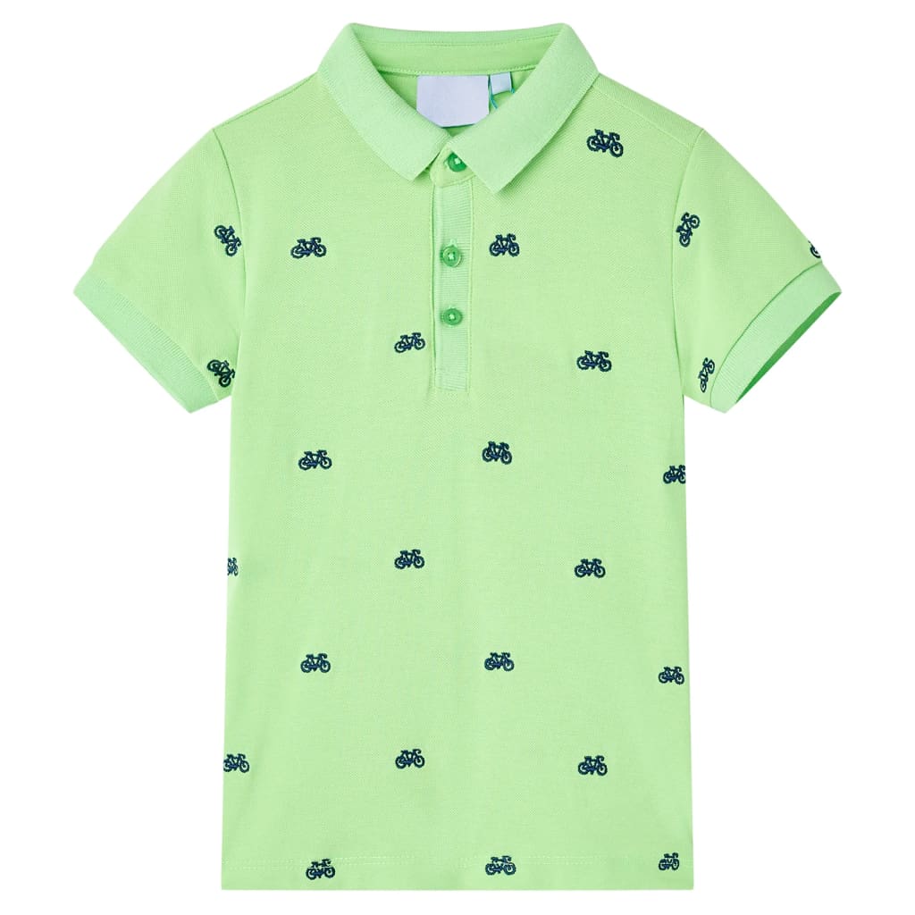 Vidaxl kinderpoloshirt 128 neongroen
