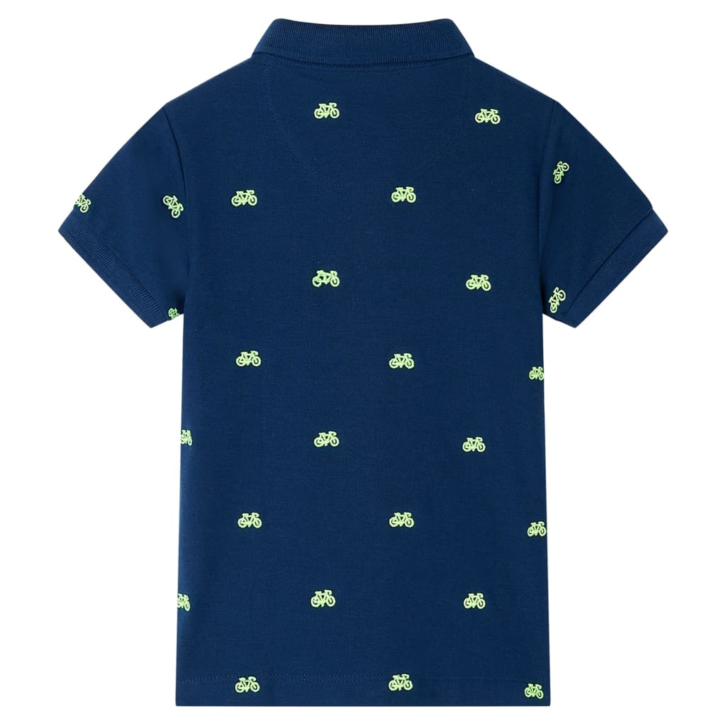 Vidaxl kinderpoloshirt 92 marineblauw