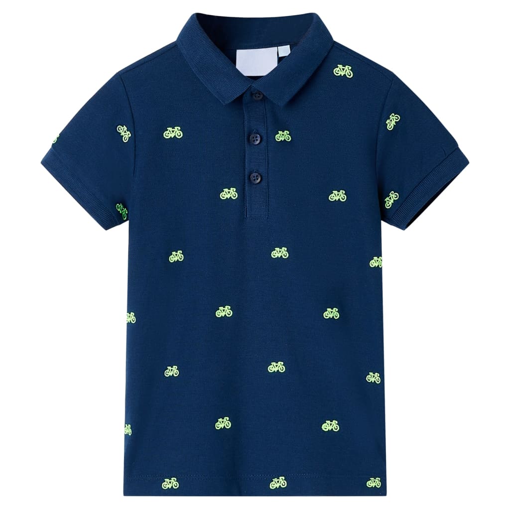 Vidaxl kinderpoloshirt 116 marineblauw