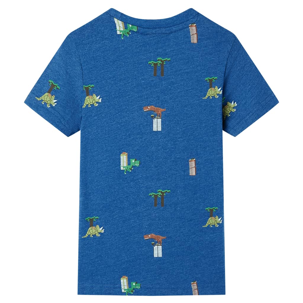 Vidaxl kindershirt 104 gemêleerd donkerblauw
