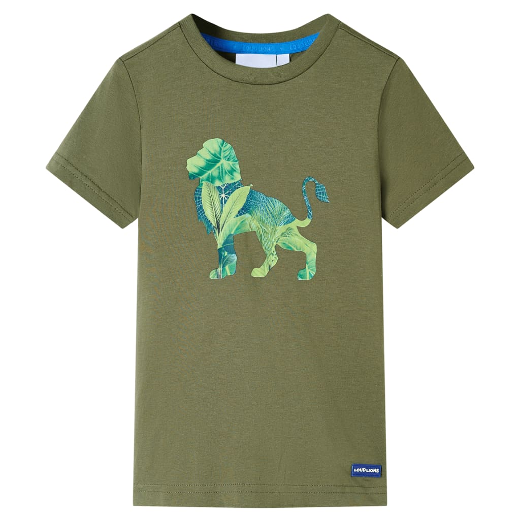 Vidaxl kindershirt 140 kakikleurig