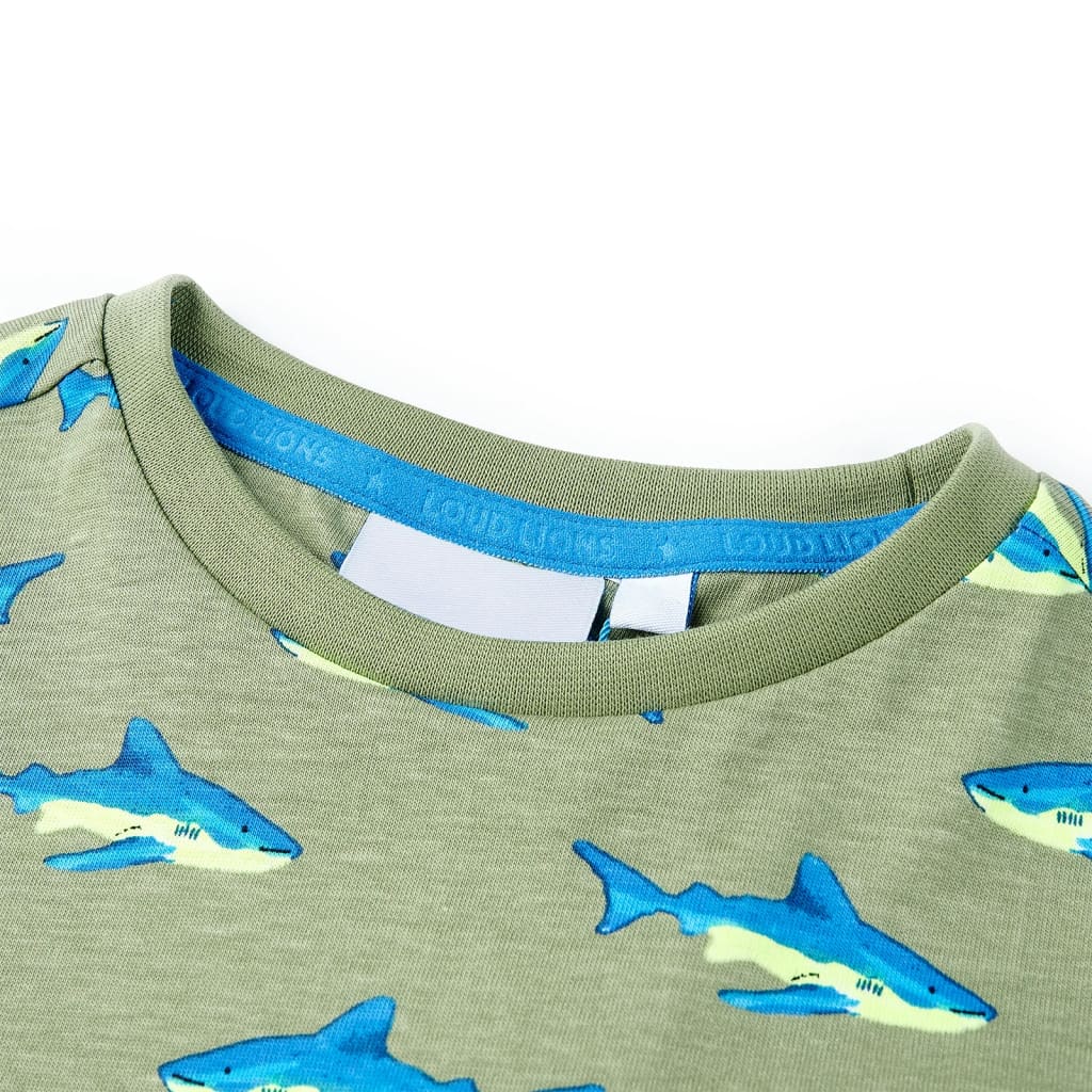 Vidaxl kindershirt 140 lichtkakikleurig