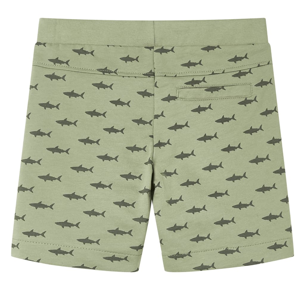 VidaXL Kindershort met trekkoord 92 lichtkaki