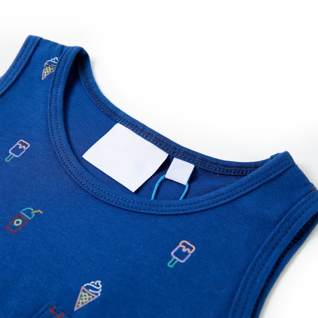Vidaxl kindertopje 128 donkerblauw