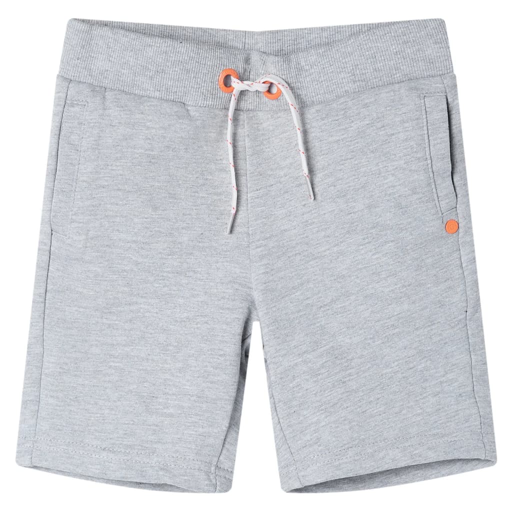 VidaXL Kindershort met trekkoord 128 grijs