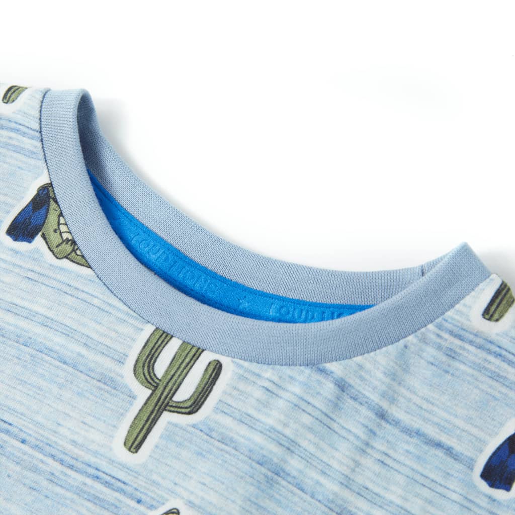 Vidaxl kindershirt 140 gemengd blauw
