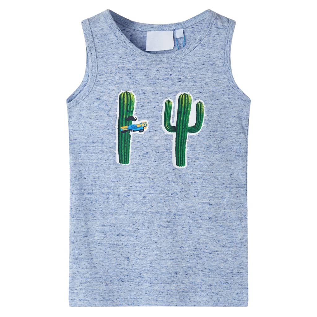 Vidaxl kindertopje 128 gemêleerd blauw