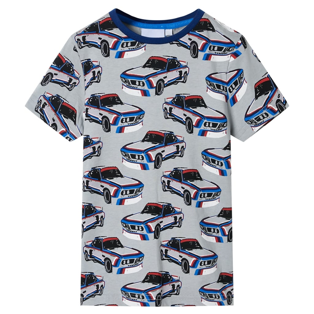 Vidaxl kinderpyjama met korte mouwen 92 grijs