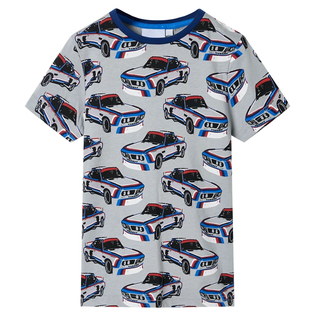 Vidaxl kinderpyjama met korte mouwen 116 grijs