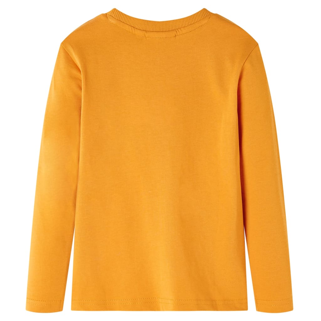 Vidaxl kindershirt met lange mouwen 116 okerkleurig
