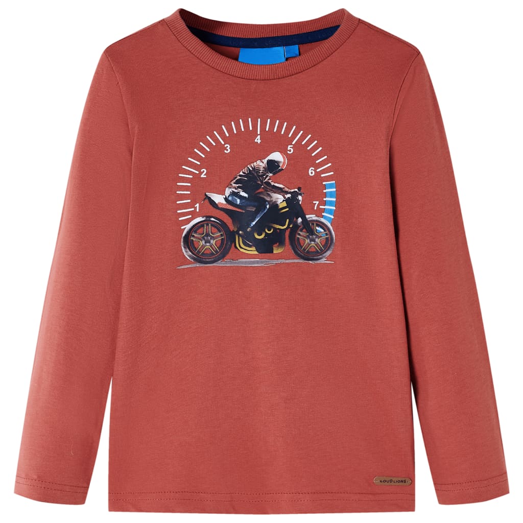 Vidaxl kindershirt met lange mouwen 116 hennakleurig