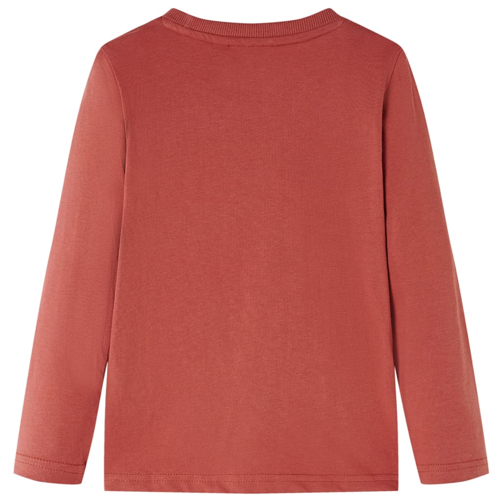 Vidaxl kindershirt met lange mouwen 116 hennakleurig