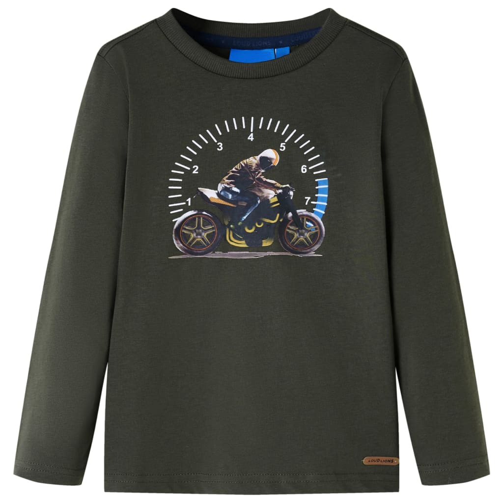 Vidaxl kindershirt met lange mouwen 104 kakikleurig