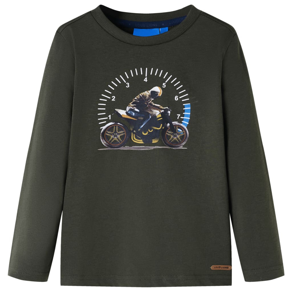 Vidaxl kindershirt met lange mouwen 116 kakikleurig