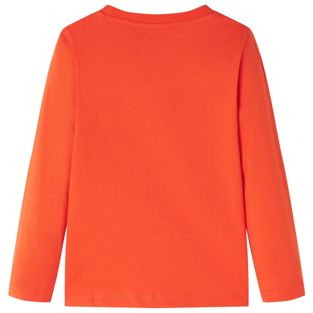 Vidaxl kindershirt met lange mouwen 128 feloranje