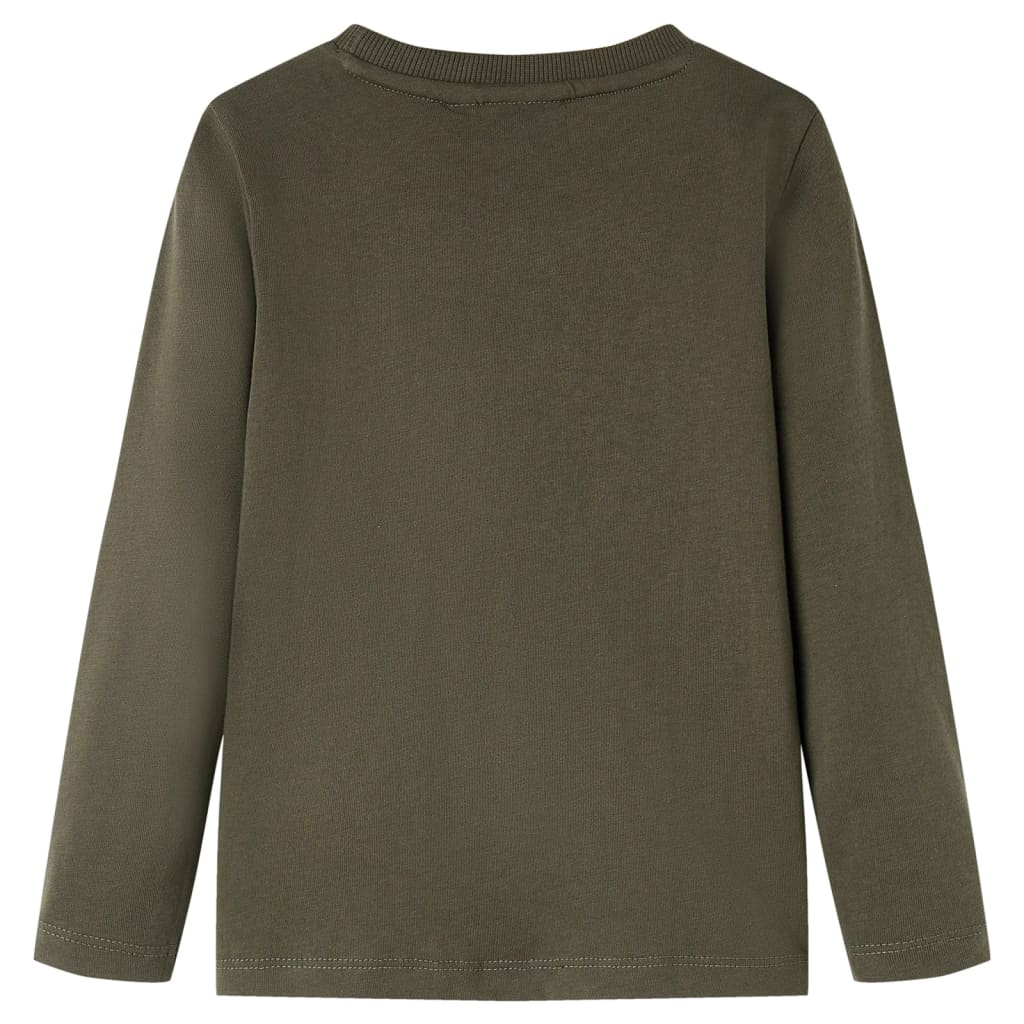 Vidaxl kindershirt met lange mouwen 140 kakikleurig