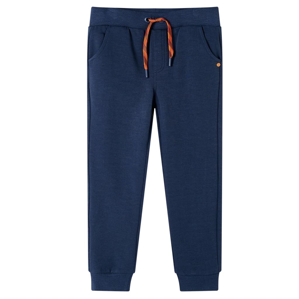 Vidaxl kinderjoggingbroek 92 gemêleerd marineblauw