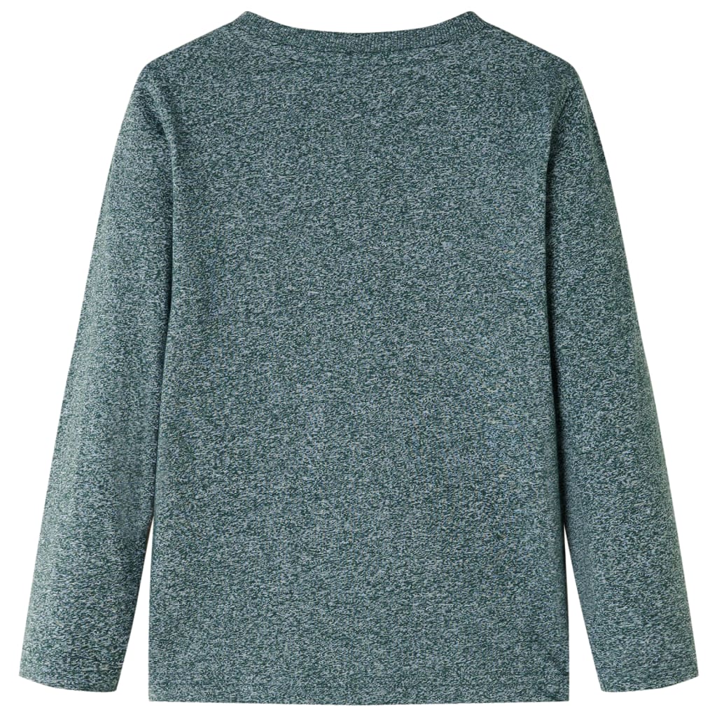 Vidaxl kindershirt met lange mouwen 128 gemêleerd donkergroen