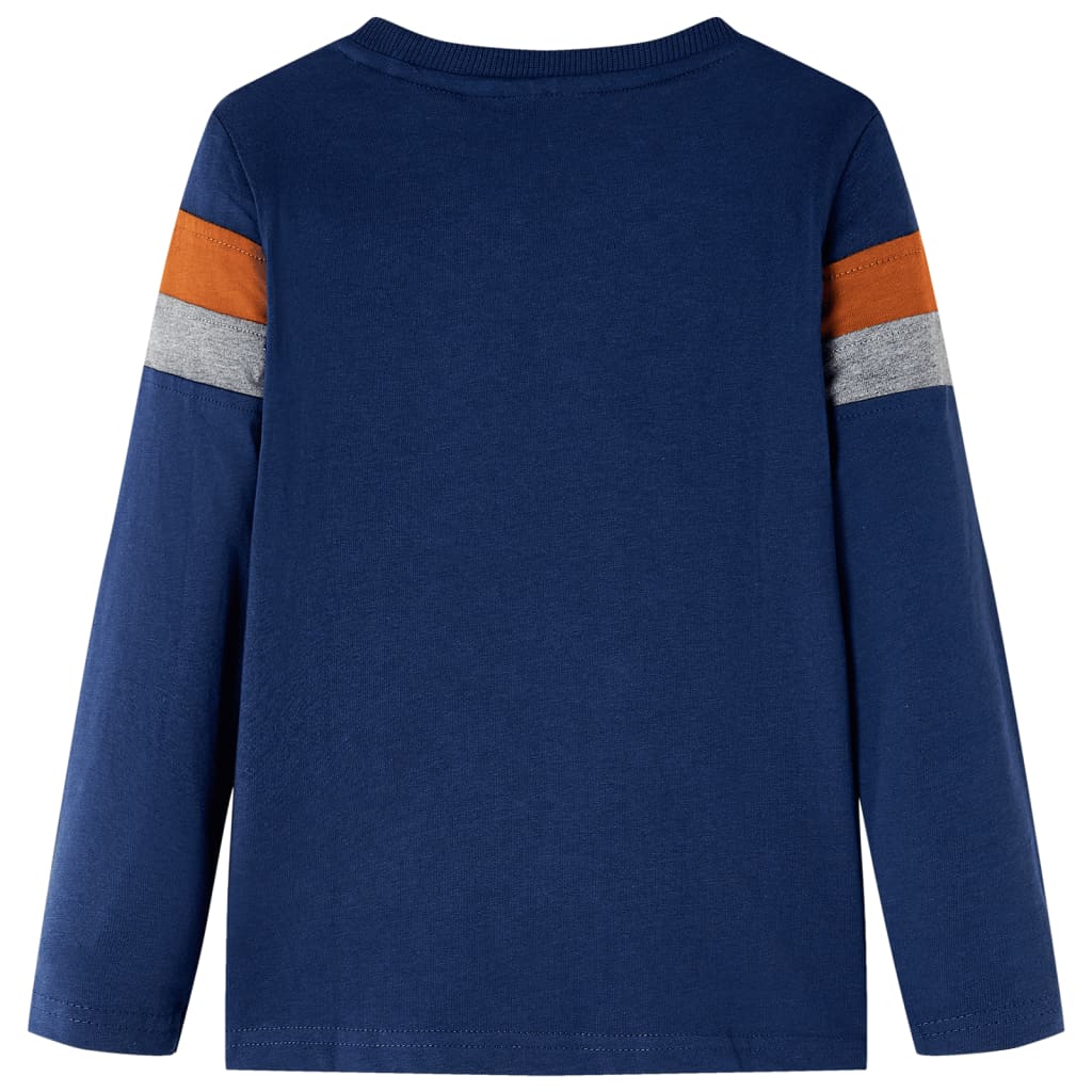 VidaXL Kindershirt met lange mouwen 140 marineblauw