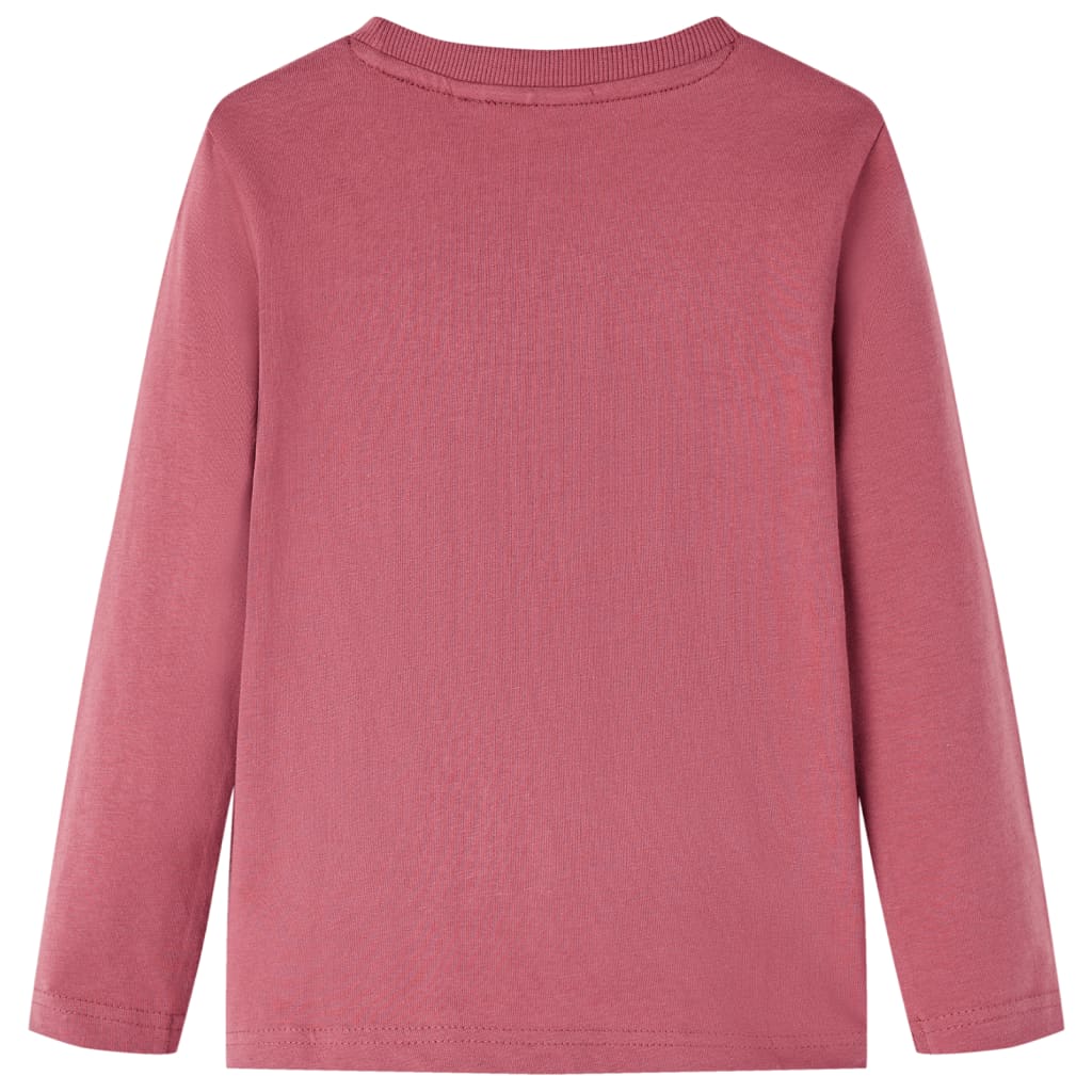 Vidaxl kindershirt met lange mouwen 116 donkerrood