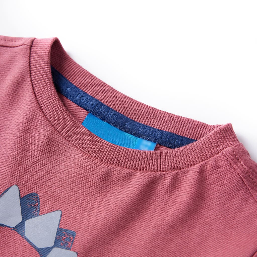 Vidaxl kindershirt met lange mouwen 140 donkerrood