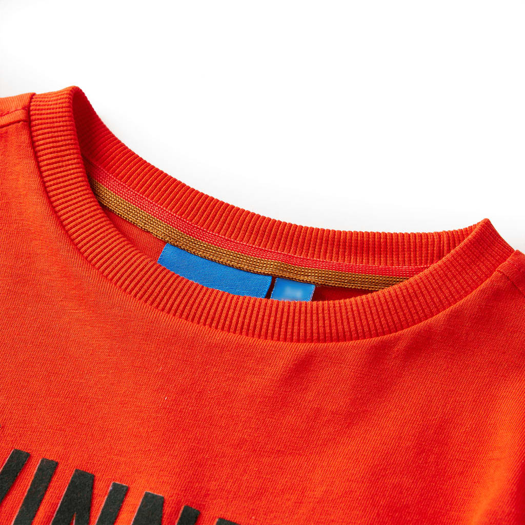 Vidaxl kindershirt met lange mouwen 104 felroranje