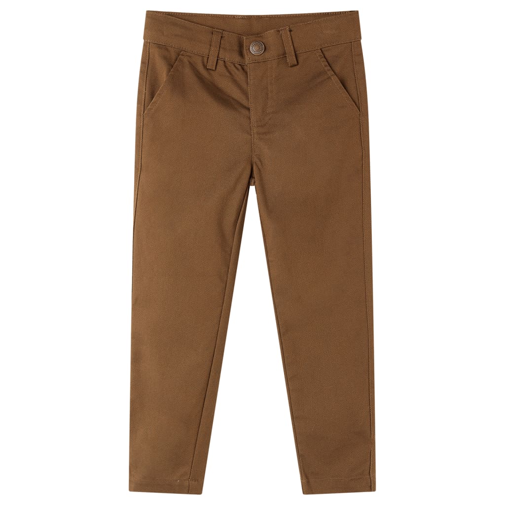 Vidaxl kinderbroek 104 cognackleurig